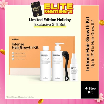 ANDSONS Intense Hair Growth Kit (Includes Hair Growth Serum, Shampoo, Conditioner And Dermaroller) 1s