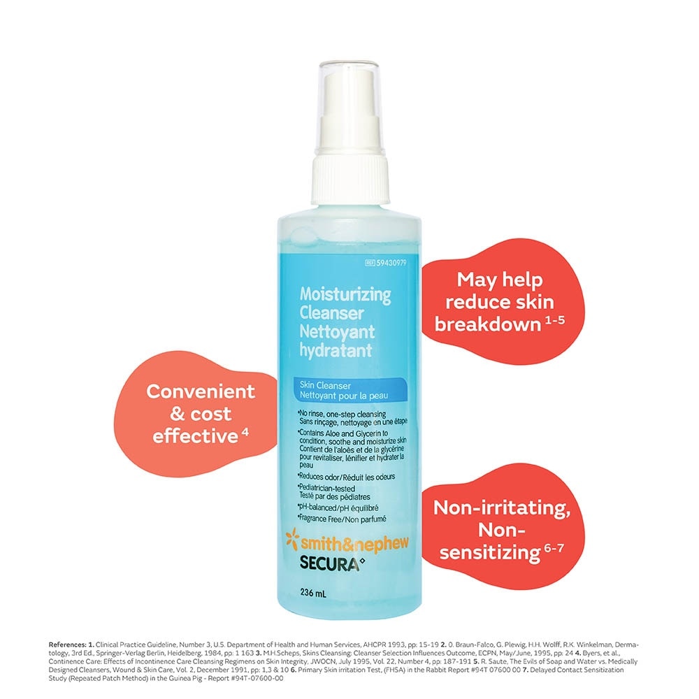 SECURA Moisturizing Cleanser (To Reduce Skin Breakdown) 236ml
