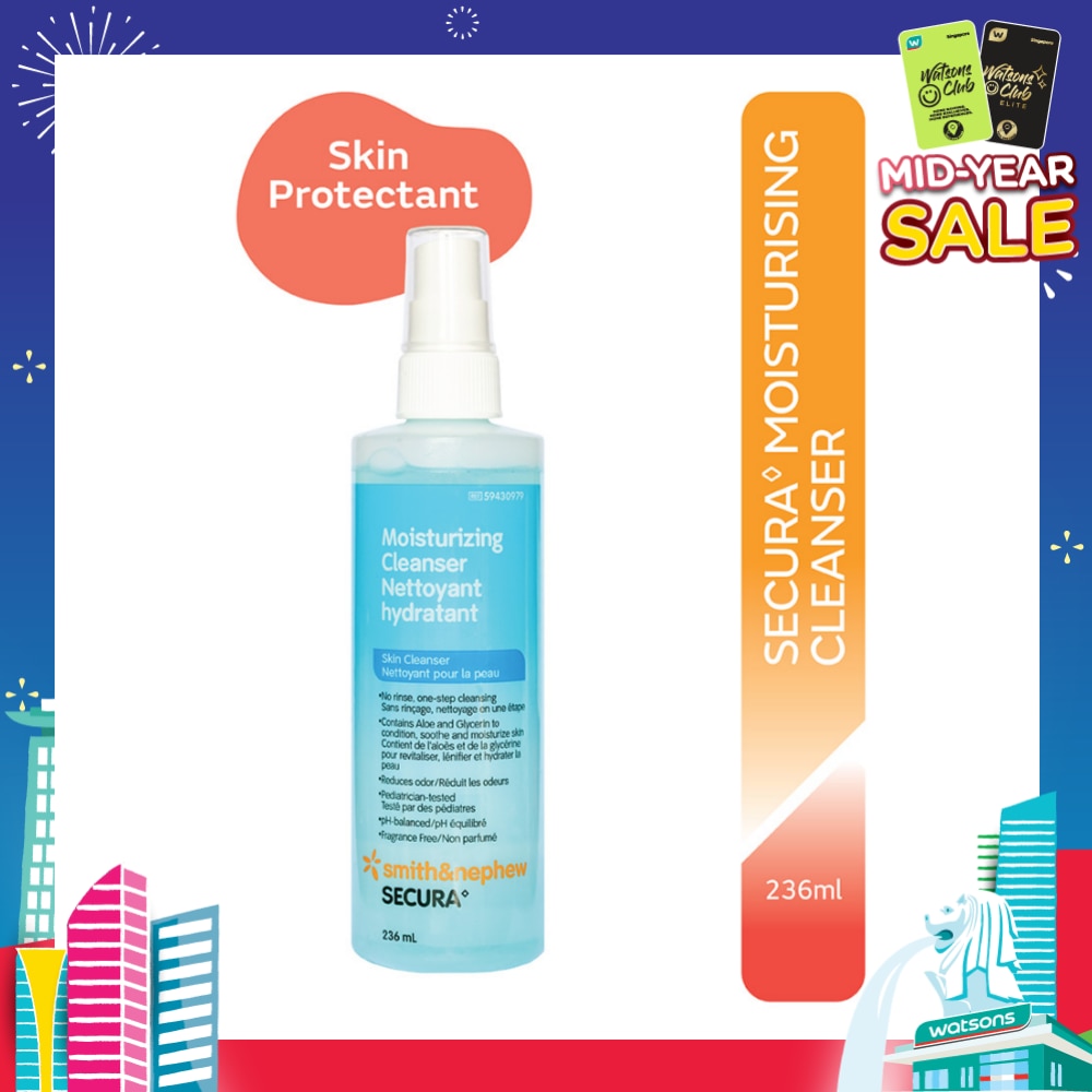 SECURA Moisturizing Cleanser (To Reduce Skin Breakdown) 236ml