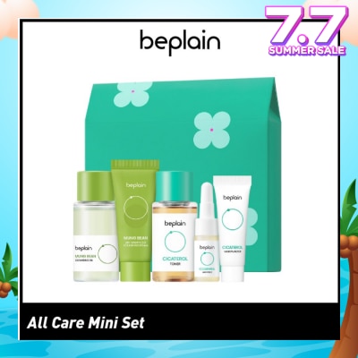 BEPLAIN All Care Mini Packset consists Cleansing Foam 20ml + Cleansing Oil 20ml + Cicaterol Toner 20ml + Moisturizer 10ml + Ampoule 5ml (Expiry: Nov`2025)