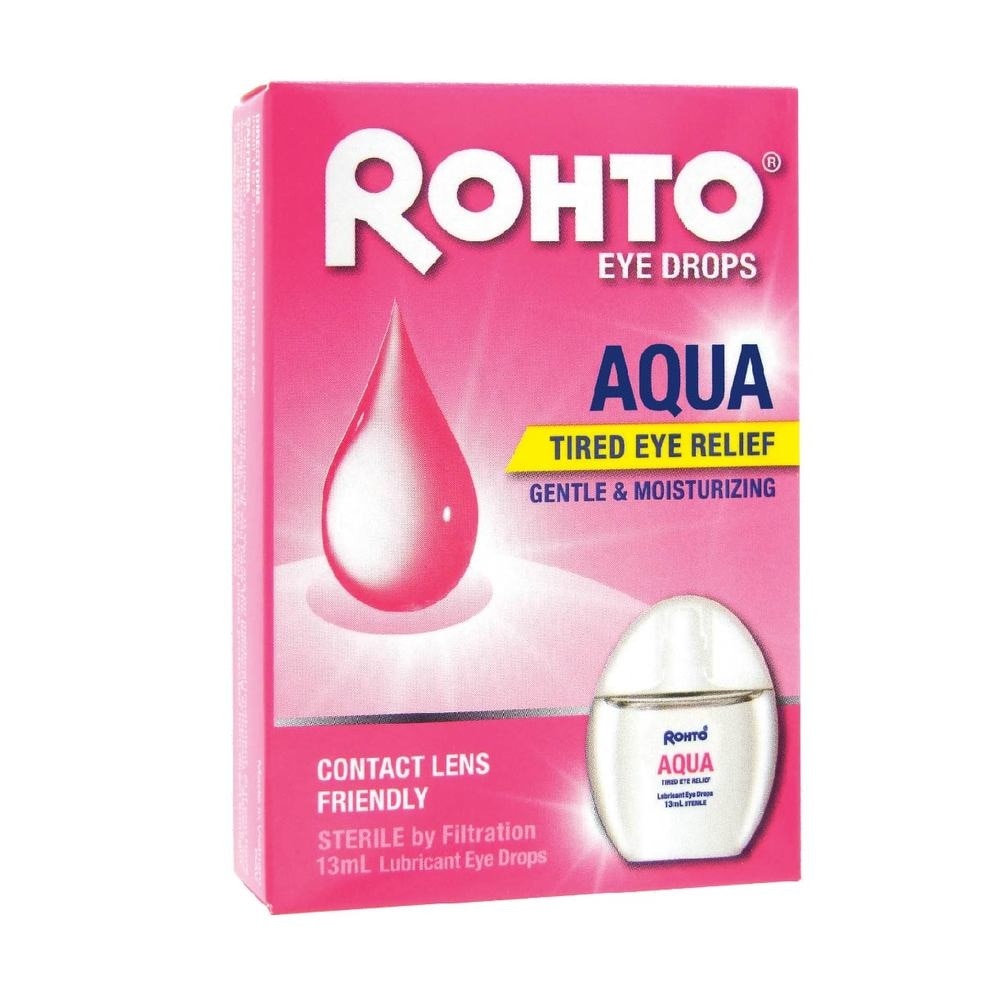 Eye Drops Aqua (Sterile + Contact Lens Friendly + For Tired Eye) 13ml