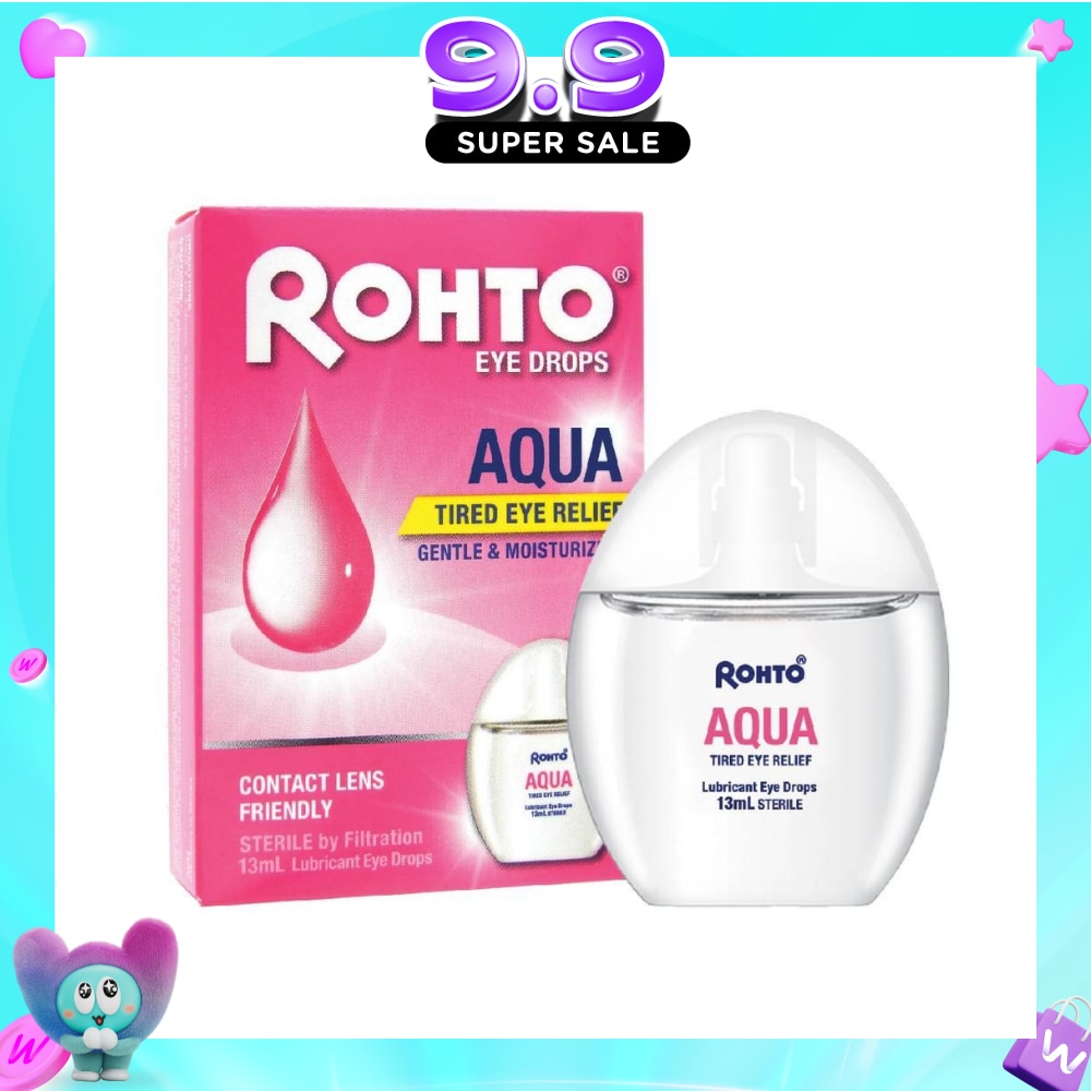 Eye Drops Aqua (Sterile + Contact Lens Friendly + For Tired Eye) 13ml image