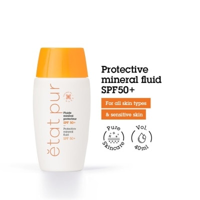 ETAT PUR Protective Mineral Fluid Facial Sunscreen SPF50+ (Suitable for All Skin Types & Sensitive Skin) 40ml