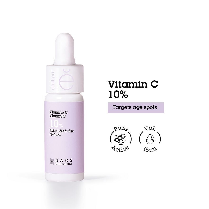 Vitamin C 10% Serum (Target Age Spots + Dark Spots & Hyperpigmentation) 15ml