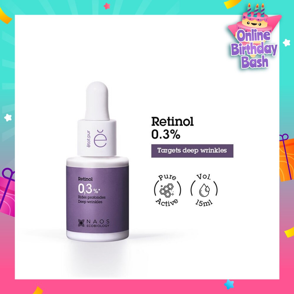 Retinol 0.3% (Target Deep Wrinkles & Signs of Ageing) 15ml