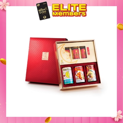 NEW MOON [CNY] Premium Gift Packset consists New Zealand Abalone + Razor Clam + Fish Maw Soup + Bird's Nest 3s