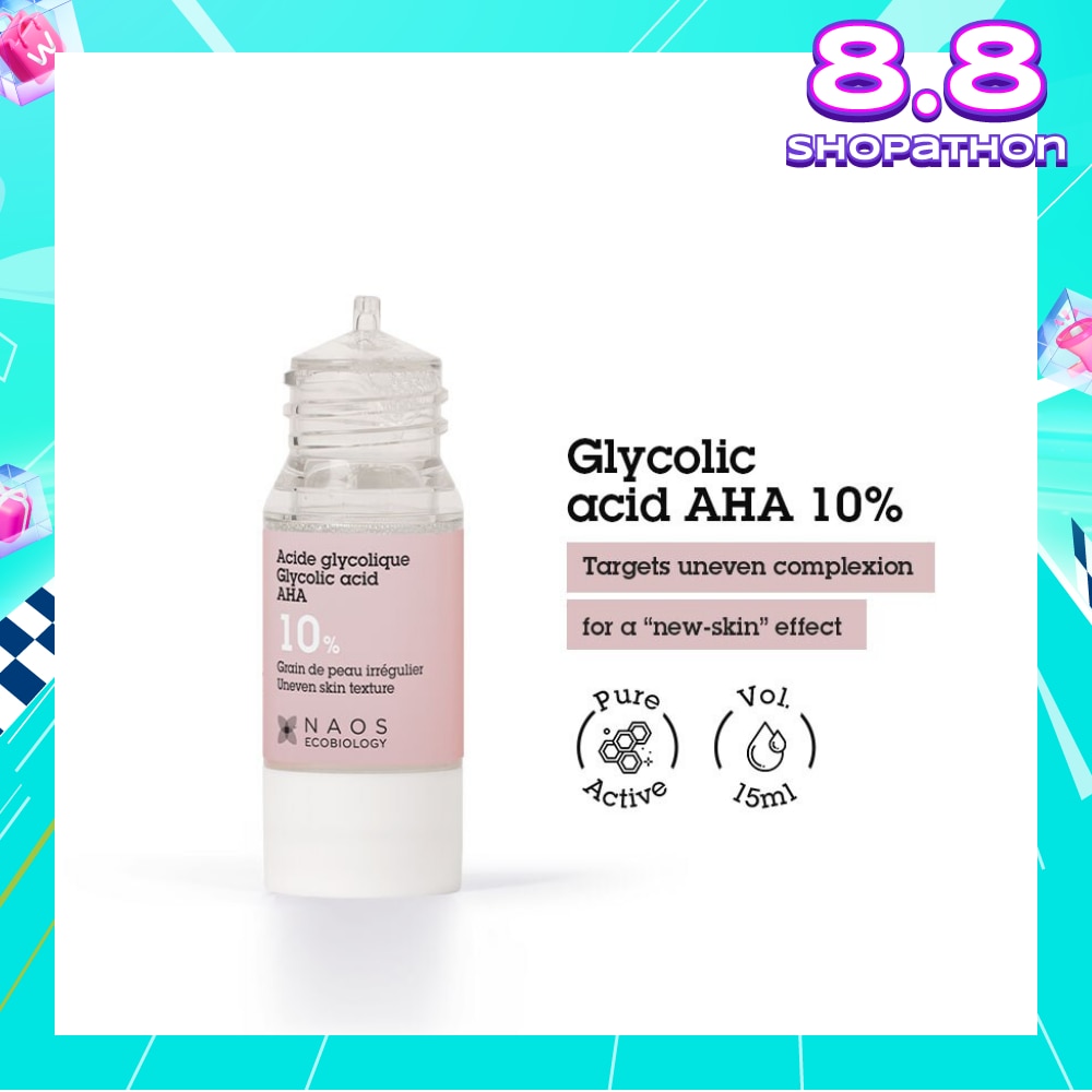 Glycolic Acid 10% Skin Renewal AHA Serum (Target Dullness + Spots + Marks & Fine Lines) 15ml