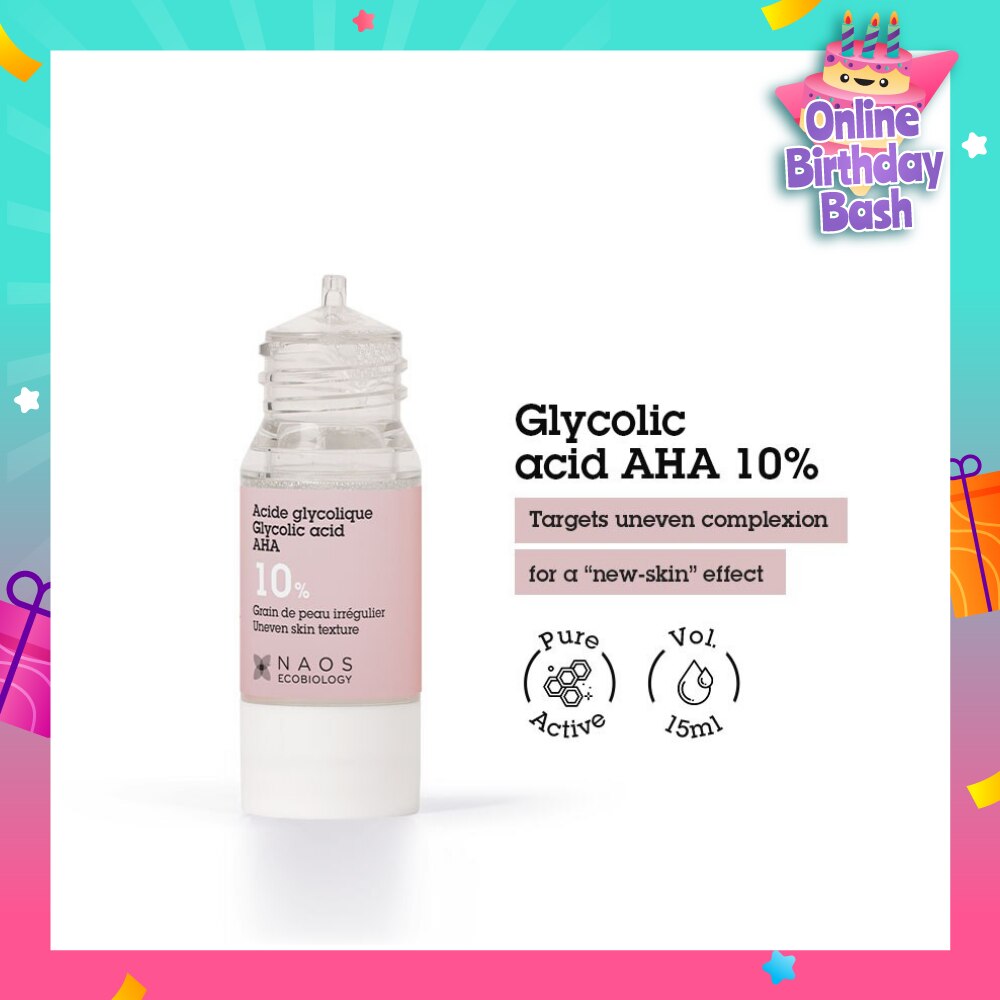 Glycolic Acid 10% Skin Renewal AHA Serum (Target Dullness + Spots + Marks & Fine Lines) 15ml