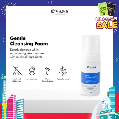 EVANS Dermalogical Gentle Cleansing Foam 100ml