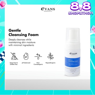 EVANS Dermalogical Gentle Cleansing Foam 100ml
