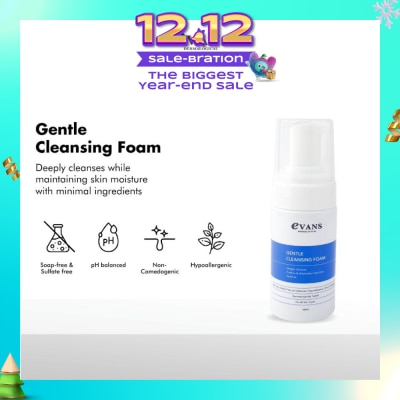 EVANS Dermalogical Gentle Cleansing Foam 100ml