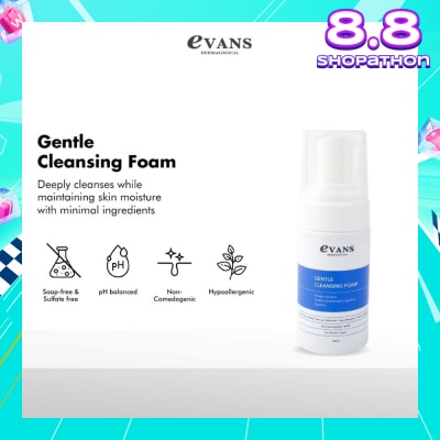 EVANS Dermalogical Gentle Cleansing Foam 100ml