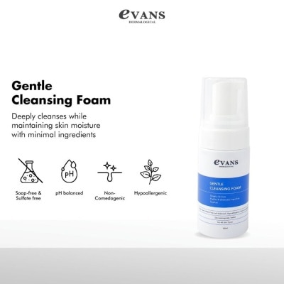 EVANS Dermalogical Gentle Cleansing Foam 100ml