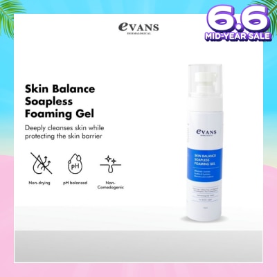 EVANS Dermalogical Skin Balance Soapless Foaming Gel 100ml