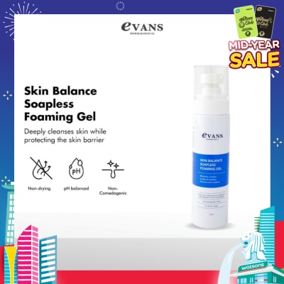 EVANS Dermalogical Skin Balance Soapless Foaming Gel 100ml