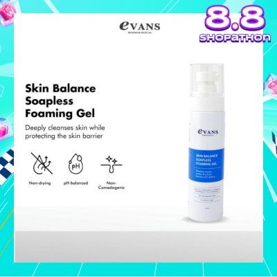 EVANS Dermalogical Skin Balance Soapless Foaming Gel 100ml