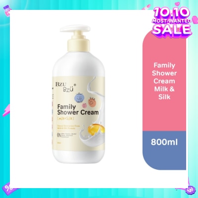 BZU BZU Family Shower Cream (Milk & Silk) Gentle And Safe For All Skin Types 800ml