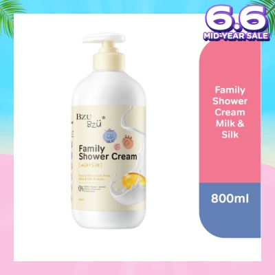 BZU BZU Family Shower Cream (Milk & Silk) Gentle And Safe For All Skin Types 800ml