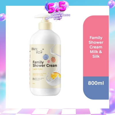 BZU BZU - Family Shower Cream (Milk & Silk) Gentle And Safe For All Skin Types 800ml