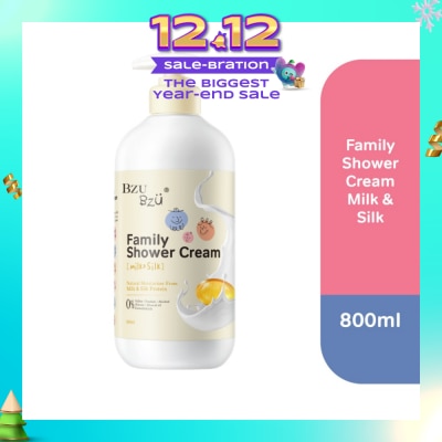 BZU BZU Family Shower Cream (Milk & Silk) Gentle And Safe For All Skin Types 800ml