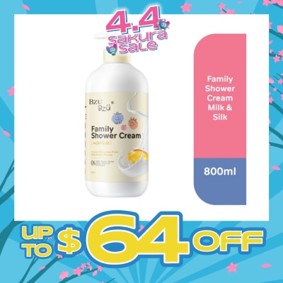 BZU BZU - Family Shower Cream (Milk & Silk) Gentle And Safe For All Skin Types 800ml