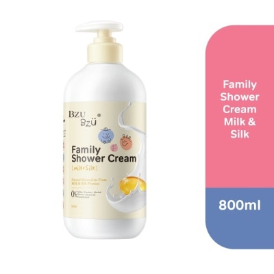 BZU BZU Family Shower Cream (Milk & Silk) Gentle And Safe For All Skin Types 800ml