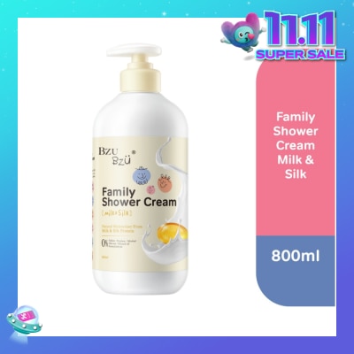 BZU BZU Family Shower Cream (Milk & Silk) Gentle And Safe For All Skin Types 800ml