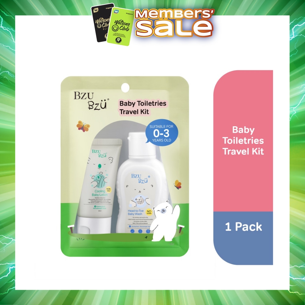 Baby Toiletries Travel Kit (Head To Toe Baby Wash 50ml + Cooling Baby Lotion 25ml) 1s
