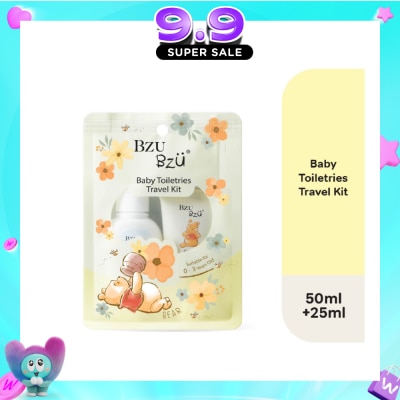 BZU BZU - Baby Toiletries Travel Kit (Head To Toe Baby Wash 50ml + Cooling Baby Lotion 25ml) 1s image