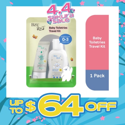 BZU BZU - Baby Toiletries Travel Kit (Head To Toe Baby Wash 50ml + Cooling Baby Lotion 25ml) 1s
