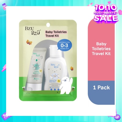 BZU BZU Baby Toiletries Travel Kit (Head To Toe Baby Wash 50ml + Cooling Baby Lotion 25ml) 1s