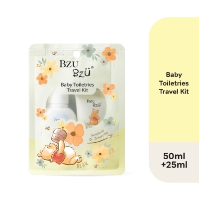 BZU BZU - Baby Toiletries Travel Kit (Head To Toe Baby Wash 50ml + Cooling Baby Lotion 25ml) 1s