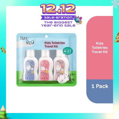 BZU BZU Kids Toiletries Travel Kit (Happy Kids Body Wash+Silky Soft Hair Treatment +Silky Soft Kids Shampoo) 50ml x 3s