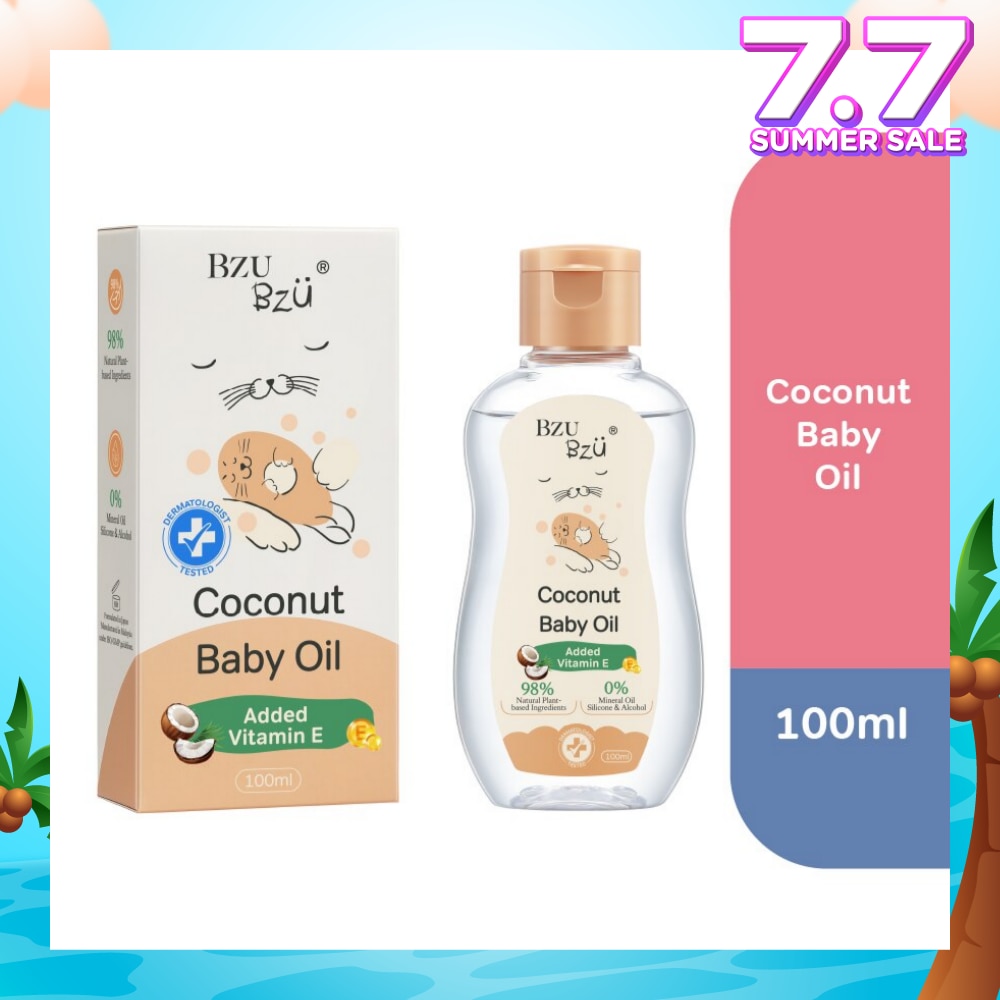 Coconut Baby Oil (Safe For Baby And Kids With Sensitive Skin) 100ml