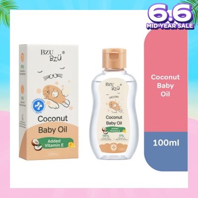 BZU BZU Coconut Baby Oil (Safe For Baby And Kids With Sensitive Skin) 100ml