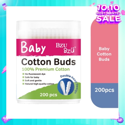 BZU BZU Baby Cotton Buds (Cotton Tip Is Soft And Gentle For Use On Delicate Skin) 200s