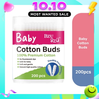 BZU BZU Baby Cotton Buds (Cotton Tip Is Soft And Gentle For Use On Delicate Skin) 200s image