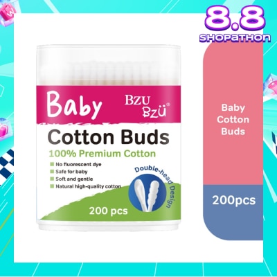 BZU BZU Baby Cotton Buds (Cotton Tip Is Soft And Gentle For Use On Delicate Skin) 200s
