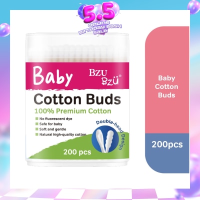 BZU BZU - Baby Cotton Buds (Cotton Tip Is Soft And Gentle For Use On Delicate Skin) 200s