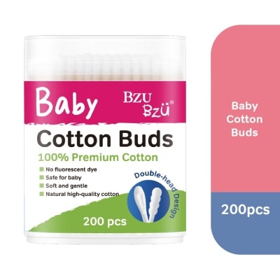 BZU BZU Baby Cotton Buds (Cotton Tip Is Soft And Gentle For Use On Delicate Skin) 200s