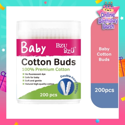BZU BZU Baby Cotton Buds (Cotton Tip Is Soft And Gentle For Use On Delicate Skin) 200s