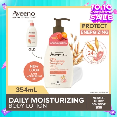 AVEENO Daily Moisturizing Energizing Body Lotion With Pomegranate & Grapefruit Extract (Helps Provide Vitality To Skin For Healthy-Looking Skin Suitable For Normal To Dry Skin) 354ml