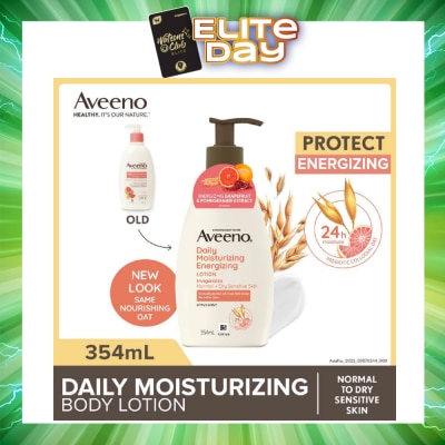 AVEENO - Daily Moisturizing Energizing Body Lotion With Pomegranate & Grapefruit Extract (Helps Provide Vitality To Skin For Healthy-Looking Skin Suitable For Normal To Dry Skin) 354ml