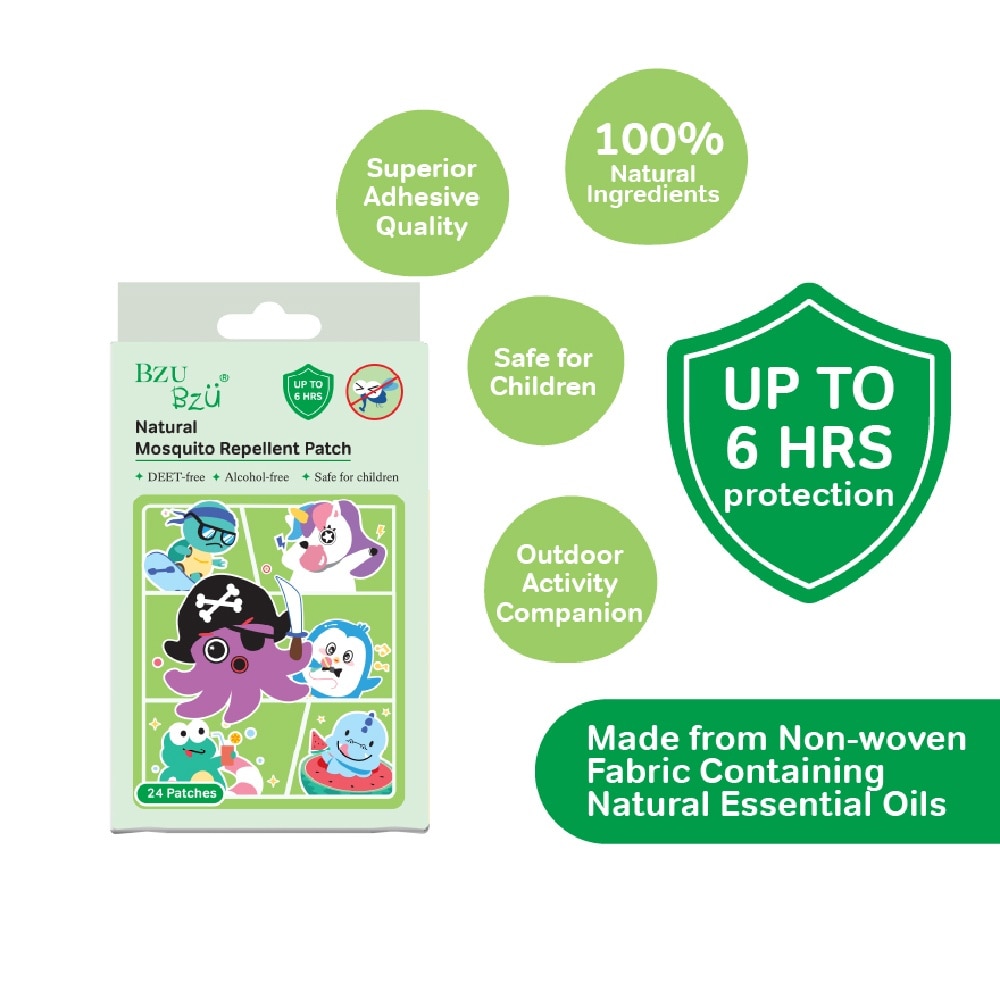 Mosquito Repellent Patch (Up To 6 Hours Of Protection) 24s