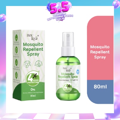 BZU BZU - Mosquito Repellent Spray (Up To 4 Hours Of Protection) 80ml