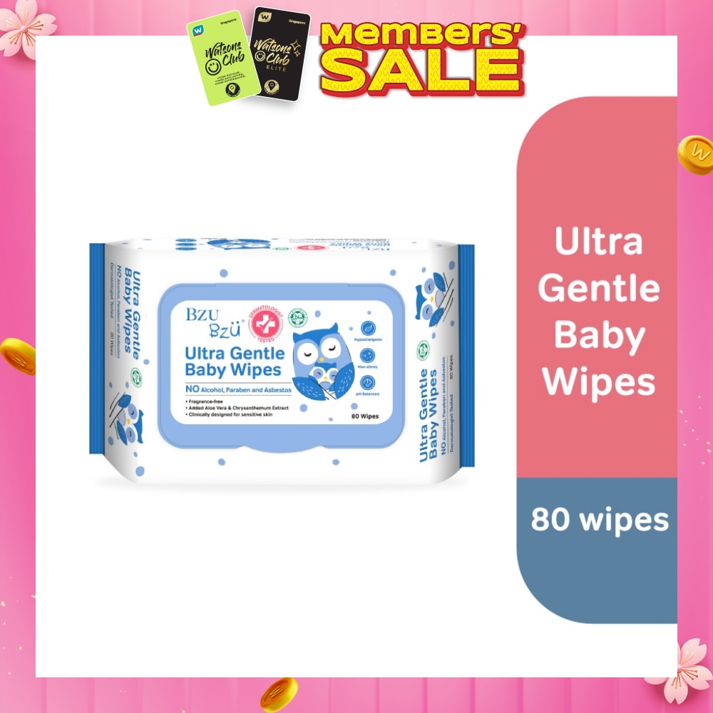 Ultra Gentle Baby Wipes (Safe For Face And Body) 80s