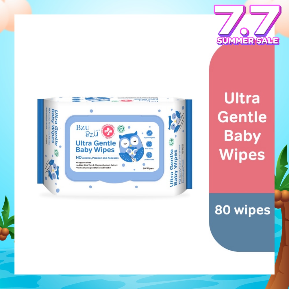 Ultra Gentle Baby Wipes (Safe For Face And Body) 80s