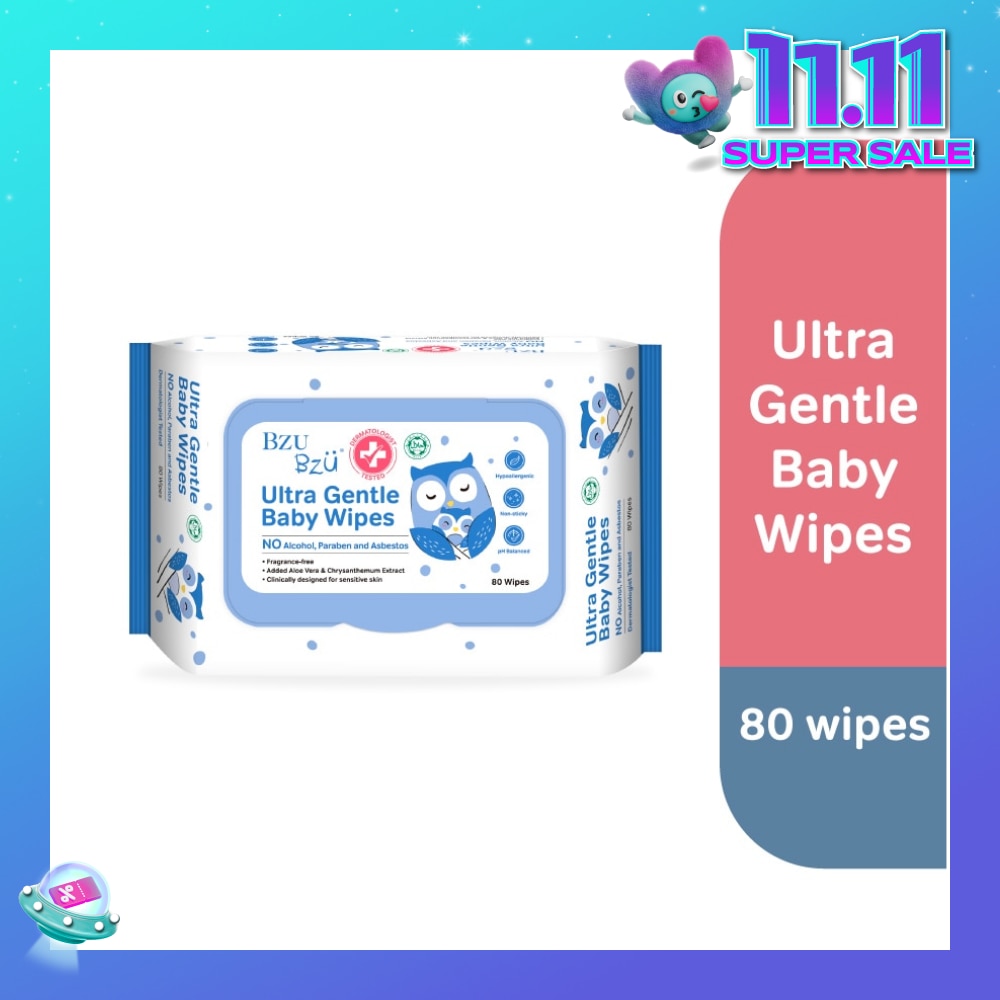 Ultra Gentle Baby Wipes (Safe For Face And Body) 80s