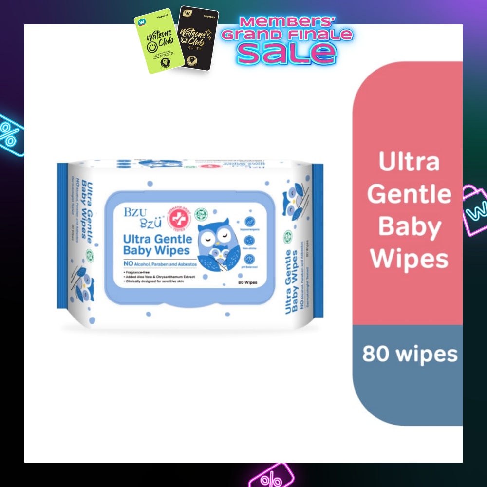Ultra Gentle Baby Wipes (Safe For Face And Body) 80s