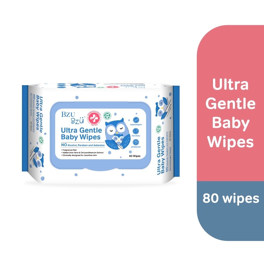 Ultra Gentle Baby Wipes (Safe For Face And Body) 80s